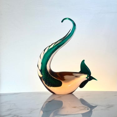 Murano Handblown sommerso glass rooster 