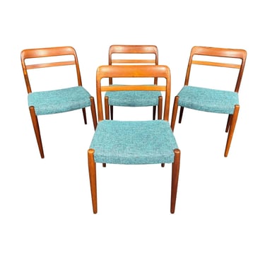 Set of 4 Vintage Mid Century Teak Dining Chairs 