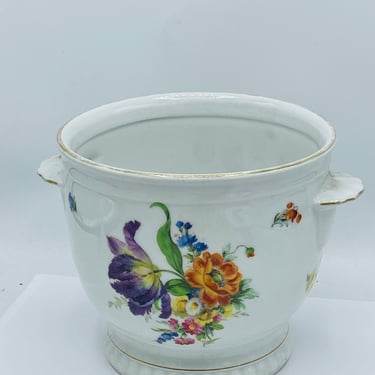 Vintage Royal Bareuther Bavaria Germany Planter with flowers- Chip Free Condition 