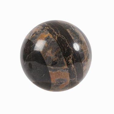 Vintage Marble Ball Sculpture Large Modernist 