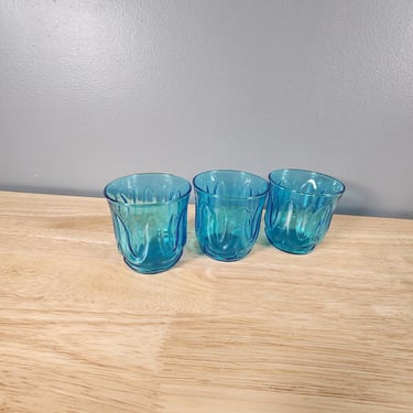 Set of 3 Anchor Hocking Colonial Tulip Drinking Glasses 
