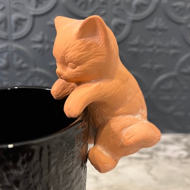 Terra Cotta Cat Pot Decor