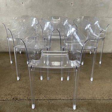 Set of Six Modern Plastic Chairs