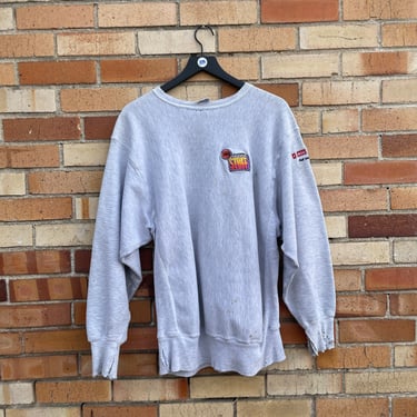 vintage 90s grey thrashed nba inside stuff sweatshirt / xl extra large 