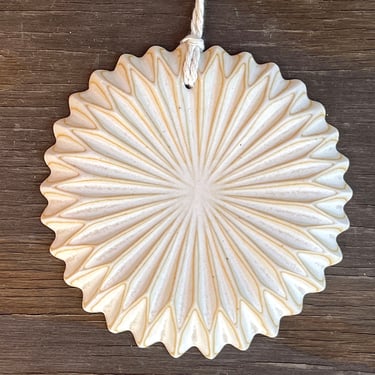 Modern Ceramic Pinwheel Ornament, Ceramic Wall Hanging 