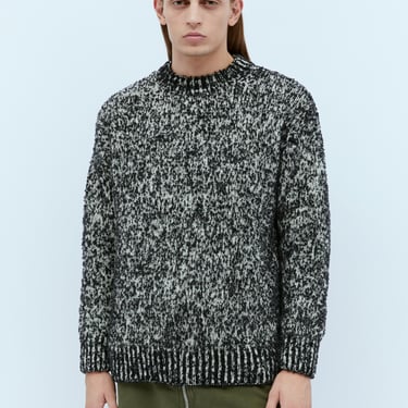 Dries Van Noten Men Markled Knit Sweater