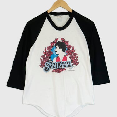 Vintage 1979 Santana Graphic Baseball T Shirt Sz L