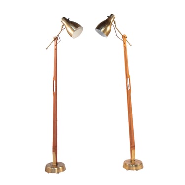 #1590 Pair of Floor Lamps by Hans Bergstrom