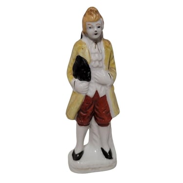 Colonial Man Figurine Vintage Made In Japan Victorian T2 