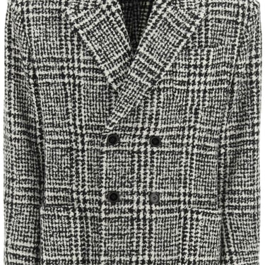 Dolce & Gabbana Checkered Double-Breasted Wool Jacket Men