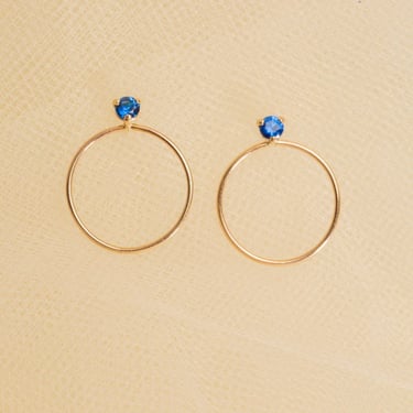 ARO Circle Stone Earrings