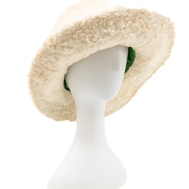 1960s Ivory Rabbit Fur Hat