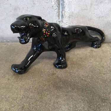 Vintage 1950's Ceramic Panther