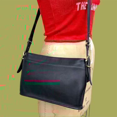 Vintage Coach City Bag Retro 1990s Genuine Leather + Red +
