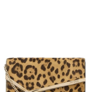 Jimmy Choo Women Printed Calf Hair Emmie Clutch