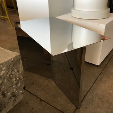 Architectural Stainless Steel Side Table