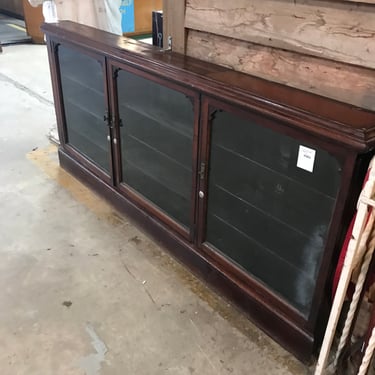 Vintage Oak Hanging Display Case