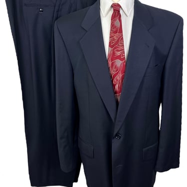 Valentino Garavani Men Navy Blue Wool Blend Jacket