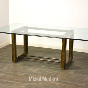 Bernhard Rohne for Mastercraft Acid Etched Dining Table 