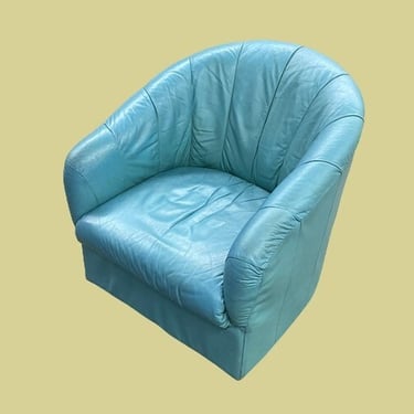 LOCAL PICKUP ONLY ———— Vintage Salotti Natuzzi Leather Chair 