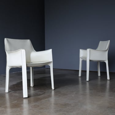 Mario Bellini Leather "Cab" Chairs for Cassina