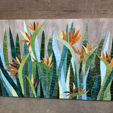 Bird of Paradise Mosaic Wall Art (Tacoma)