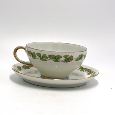 vintage Wm Guerin porcelain teacup made in France Limoges 