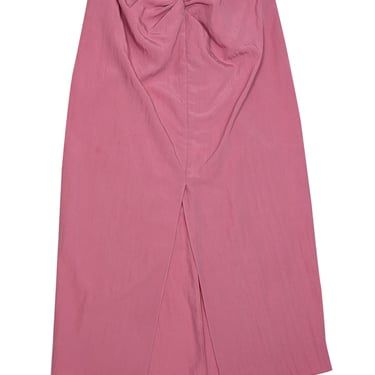 Vince - Pink w/ Slit & Waist Twist Detail Midi Skirt Sz S