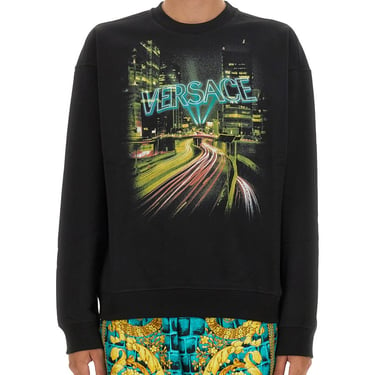 Versace Men Sweatshirt With Logo