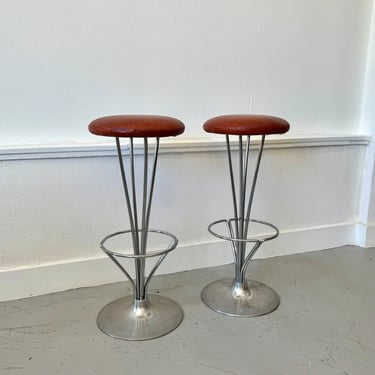 Pair of Bar Stools By Piet Hein For Fritz Hansen