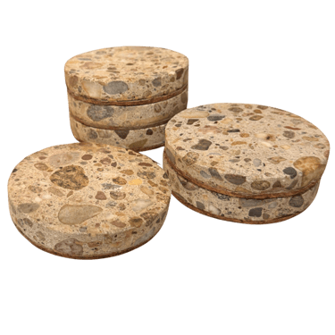 Set of 6 Mixed Stone Coasters
