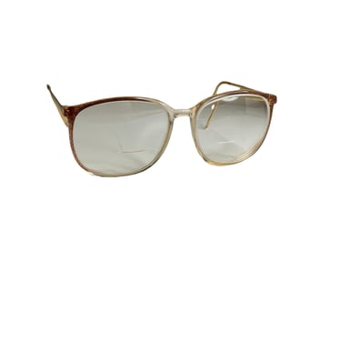 Vintage 70's Safilo Contempora Brown Women's Oversized Eyeglasses, 135, 74m Italy 