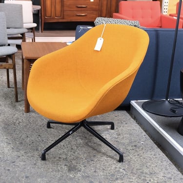 Contemporary Orange Swivel Chair