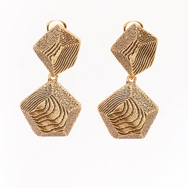 Golden Sands Geo Drop Earrings