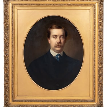 Etienne Billet Portrait of William H. Fitch Oil on Canvas