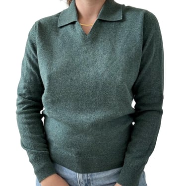The Edinburgh Woolen Mill Blue 100% Pure New Wool Sweater Made in Scotland M 