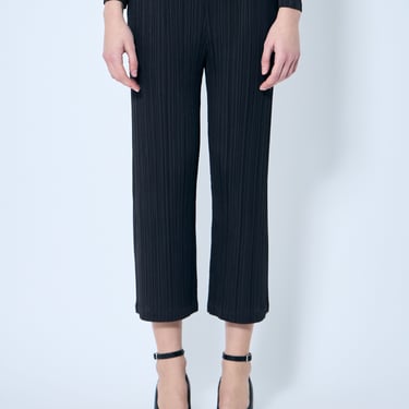 Pleats Please Issey Miyake Women Pleated Cropped Pants