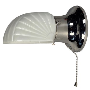 Single Chrome Art Deco Bathroom or Kitchen Wall Sconce with Switch Free Shipping 