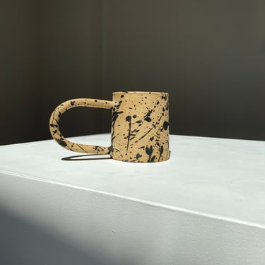 handmade ceramic speckle coffee mug 