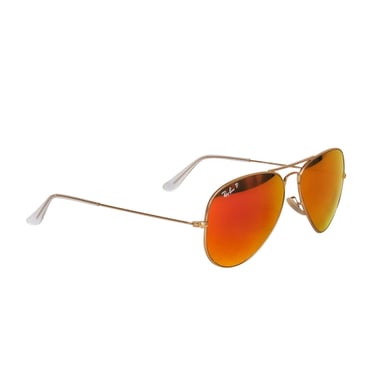 Ray-Ban - Gold Reflective Aviator Sunglasses