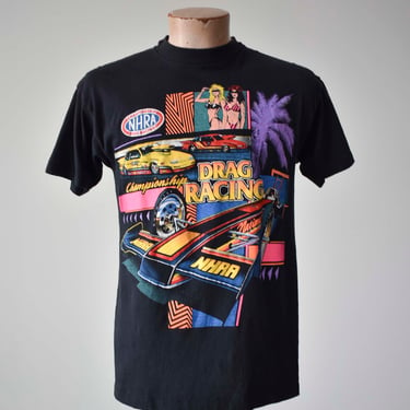 Vintage 90s Drag Racing Championship Tshirt / Vintage Race Car Tshirt / 1980s Car Racing / 1990s Car Racing / Single Hem Nascar Tee 
