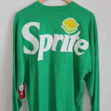 Vintage Y2K Sprite Big Logo Long Sleeve T-Shirt Men's Size S (Baggy Fit) NOS Tee 