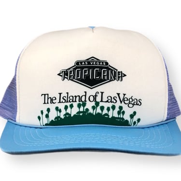 Vintage 80s/90s Tropicana Casino and Resort “The Island of Las Vegas” SnapBack Trucker Hat Cap 