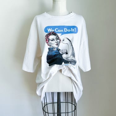 Vintage "We Can Do It" Rosie the Riveter WW2 Poster Tee / XL 