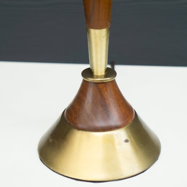 TABLE LAMP - Mid-century Modern/Vintage - Walnut/Brass 