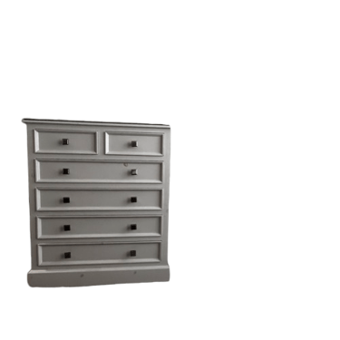 White Painted Tall Pine Dresser/Chest of Drawers (2 avail)  JS188-10