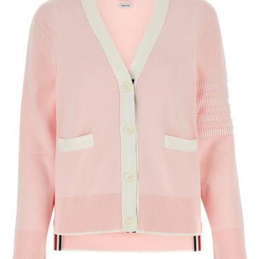 Thom Browne Woman Pink Cotton Cardigan