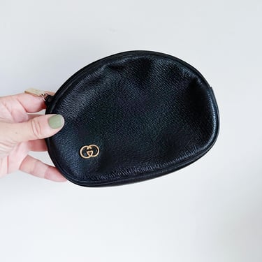 Vintage 1980s Gucci Cosmetic Bag / Clutch Bag 