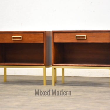 Refinished Kipp Stewart Suncoast Cherry Nightstands - A Pair 
