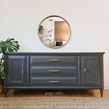 Refinished Kent Coffey Hollywood Regency Dresser ***please read ENTIRE listing prior to purchasing SHIPPING is NOT free 